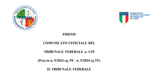 Squalifica Atleti FIDESM - Riflessioni e domande.