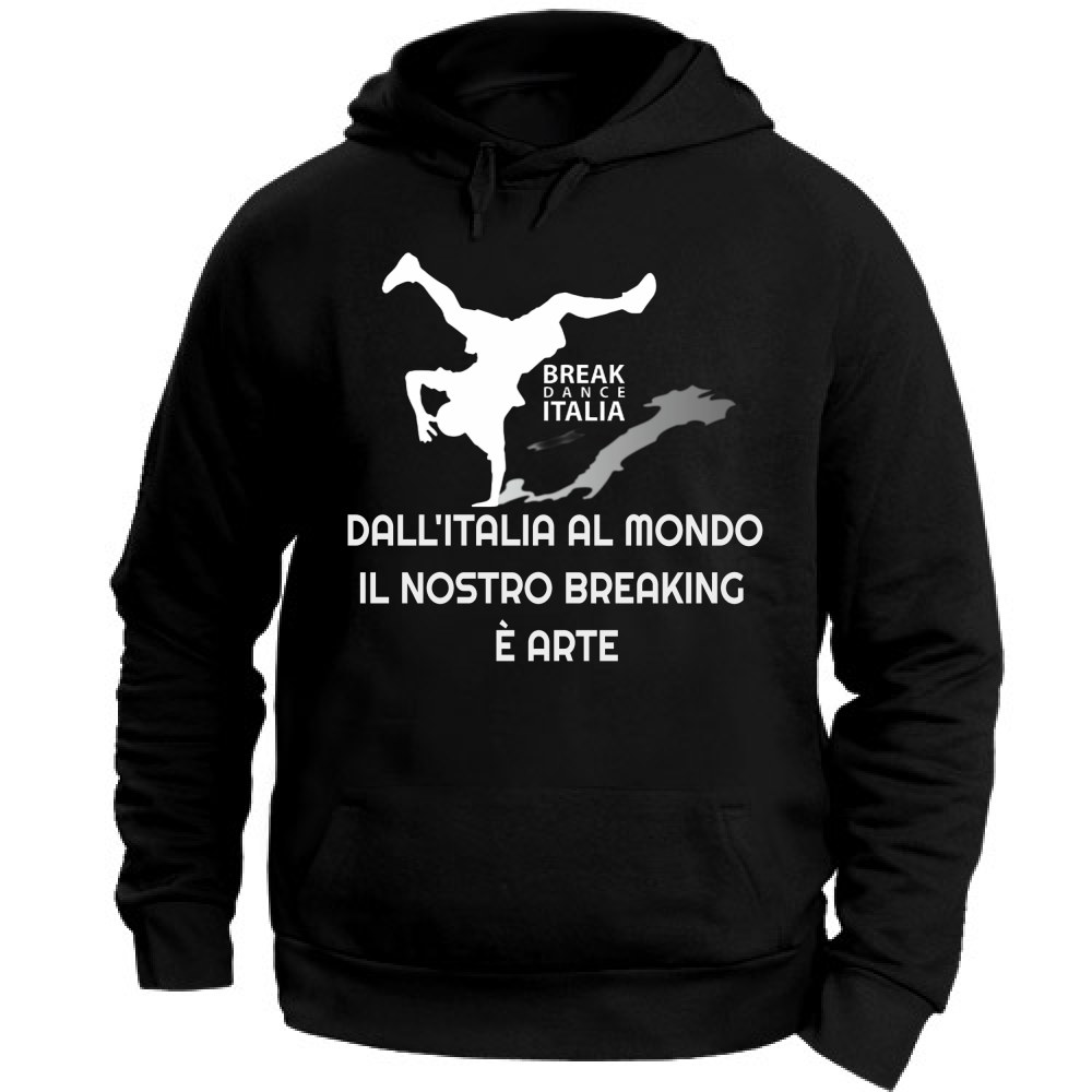 Felpa con Cappuccio Break Dance Italia